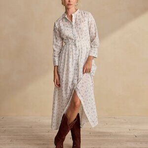 Tecovas & Kristopher Brock The Mila Dress Eyelet Lace Floral Cowgirl Prairie M